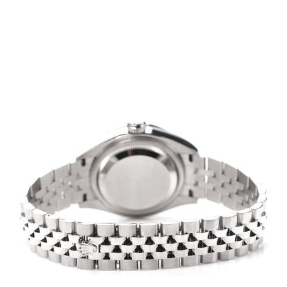 Rolex Stainless Steel 18K White Gold Diamond Mother of Pearl 28mm Oyster Perpetual Datejust Watch 279384 3 of 6
