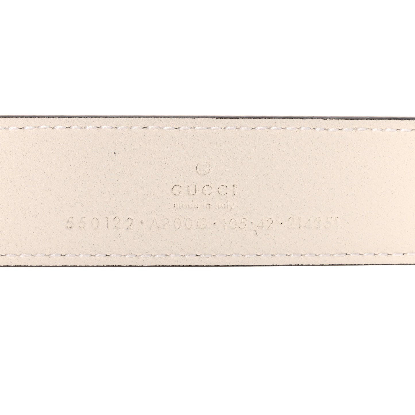 Moon Calfskin Zumi 30mm Belt 105 42 Off White
