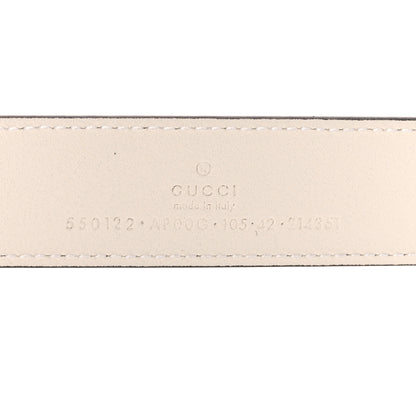 Gucci Moon Calfskin Zumi 30mm Belt 105 42 Off White 3 of 5