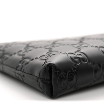 Gucci Guccissima Signature Wrist Wallet Black 9 of 11