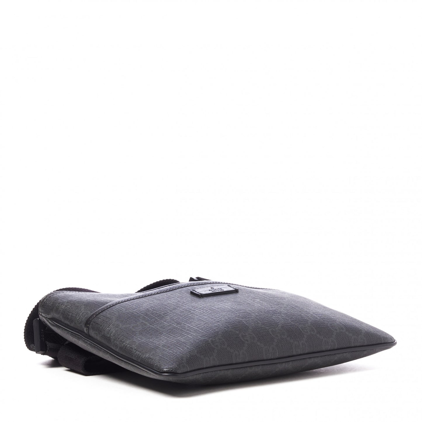 GG Plus Flat Messenger Bag Black Grey