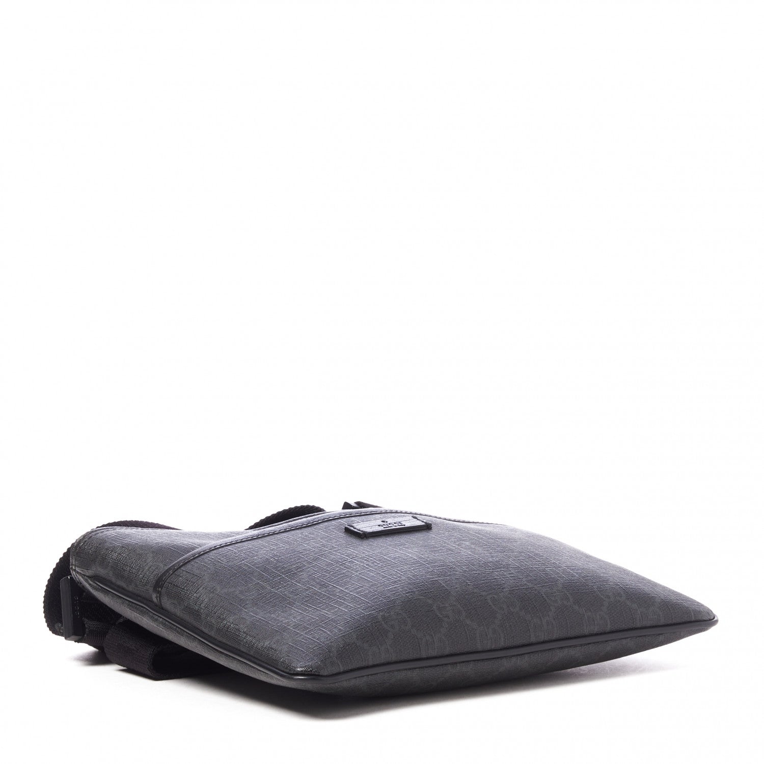Gucci GG Plus Flat Messenger Bag Black Grey 3 of 9