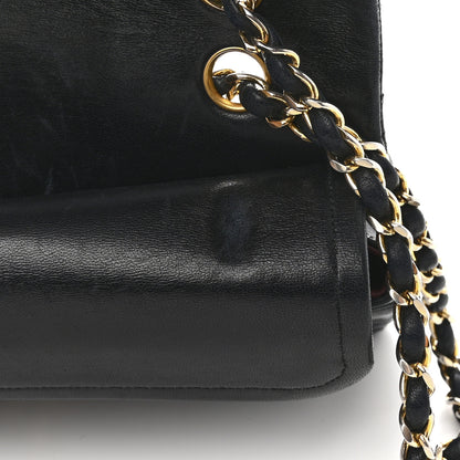 Chanel Lambskin Quilted Medium Double Flap Navy 13 of 15