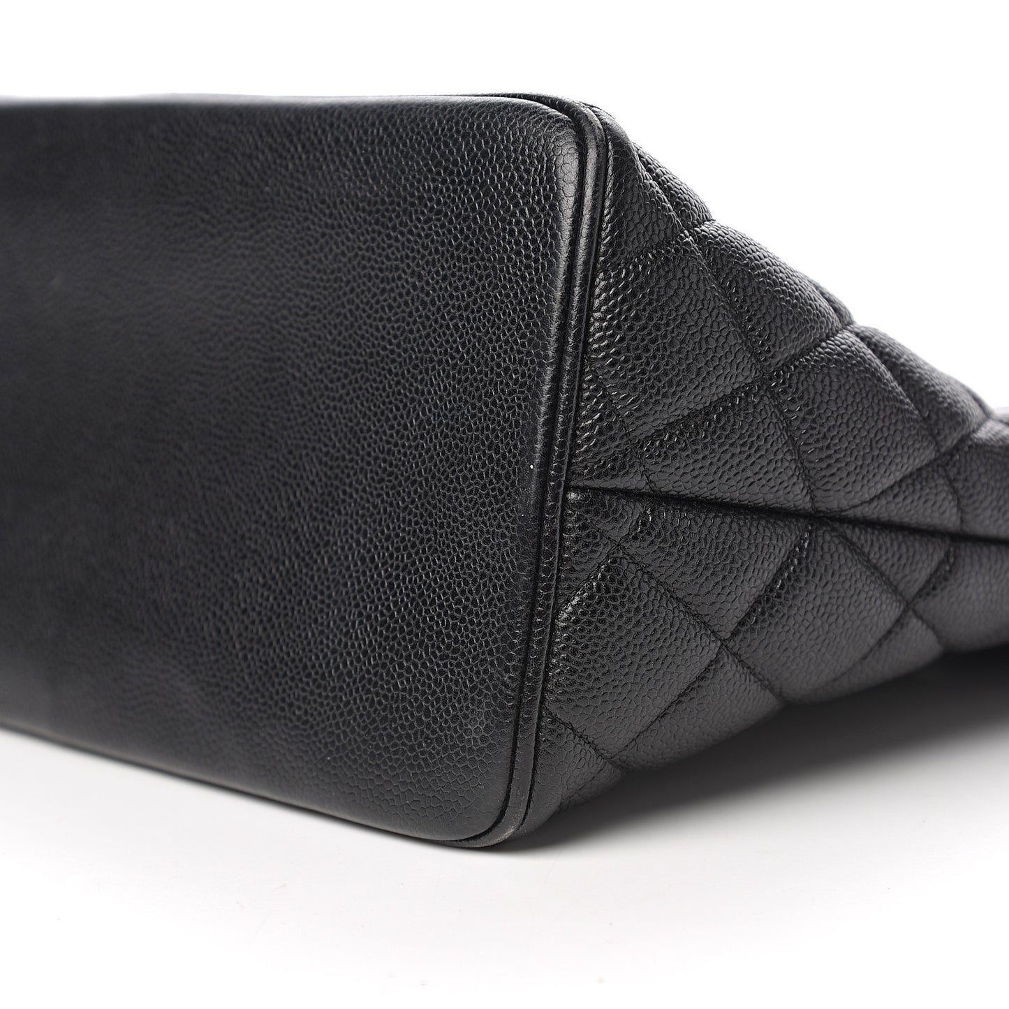 Caviar Quilted Medallion Tote Black