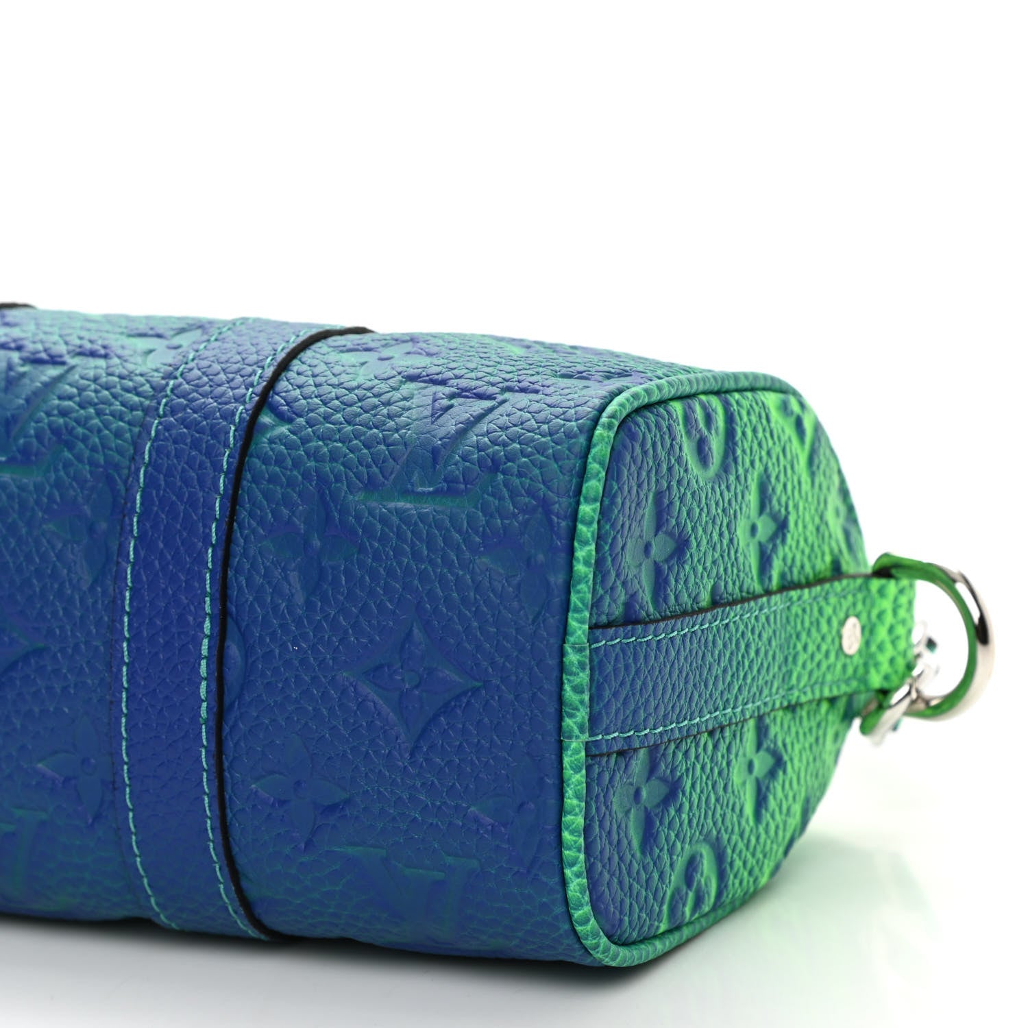 Louis Vuitton Taurillon Illusion Keepall XS Bleu Vert 9 of 10