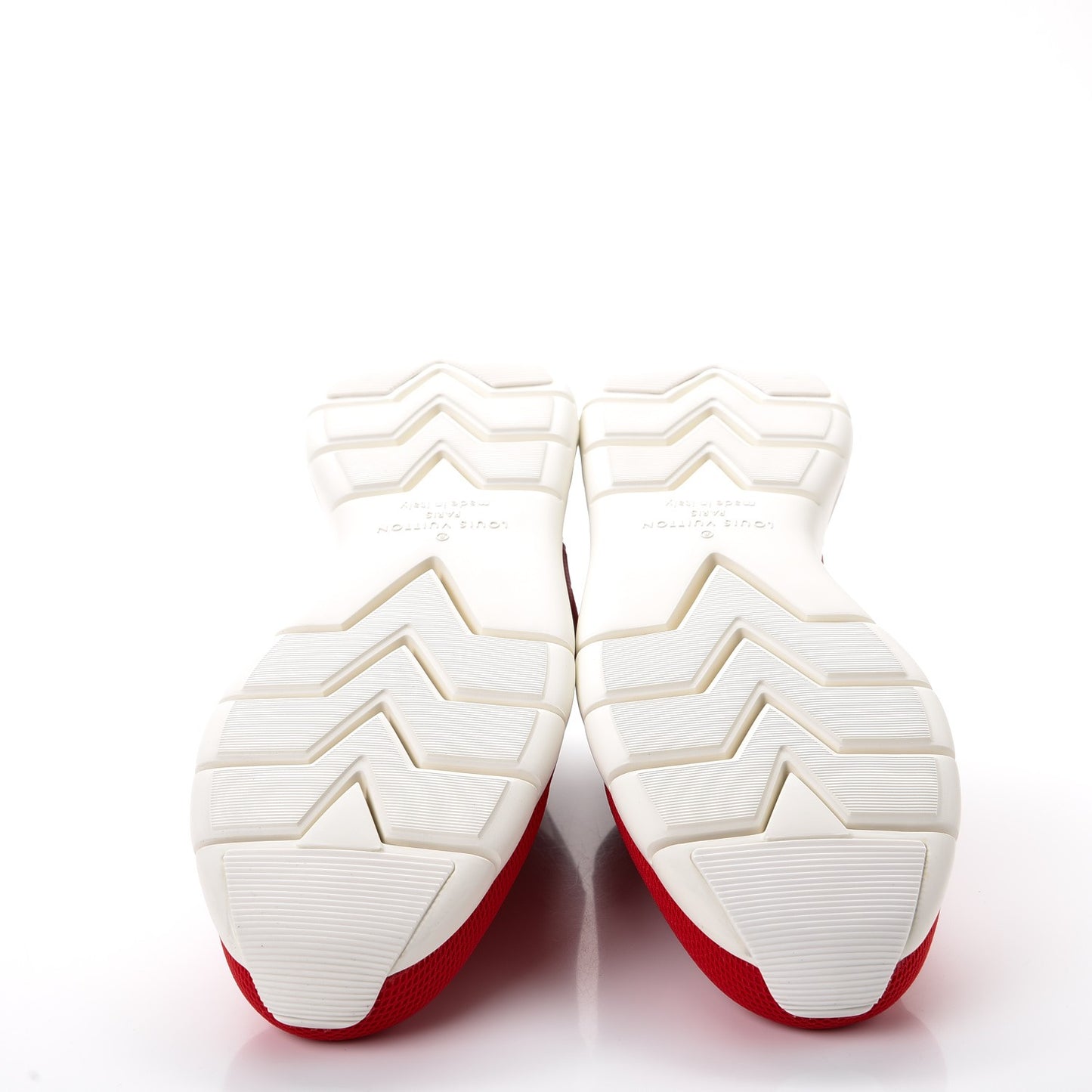Rubber Mesh Suede Damier Fastlane Low Sneakers 9.5 Rouge