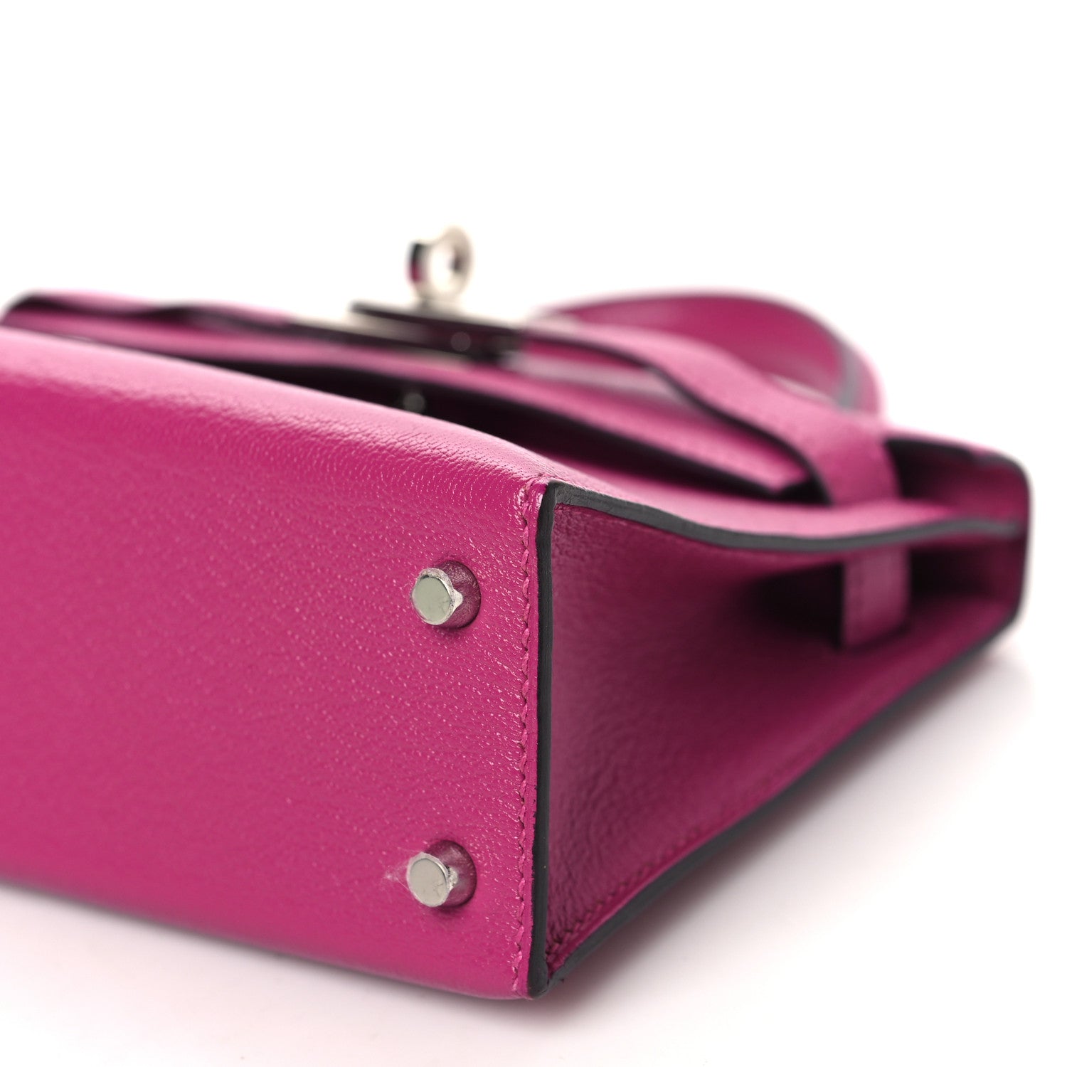 Hermes Chevre Mysore Mini Kelly Sellier 20 Rose Pourpre 10 of 13