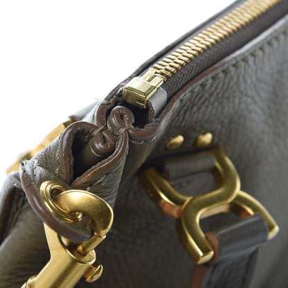 Chloe Calfskin Baby Marcie Satchel Anchor Grey 9 of 12
