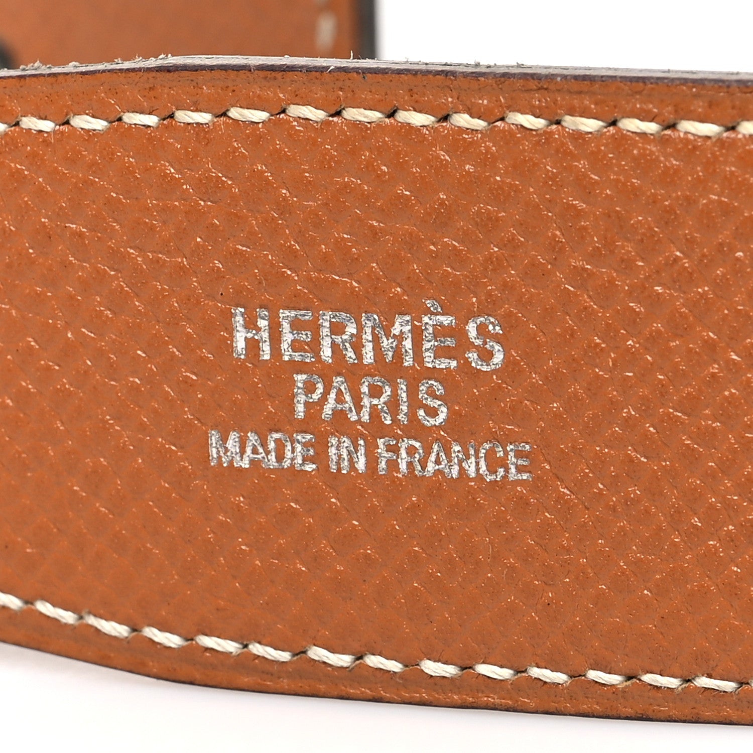 Hermes Box Courchevel 32mm H Belt 65 Black Gold 4 of 10