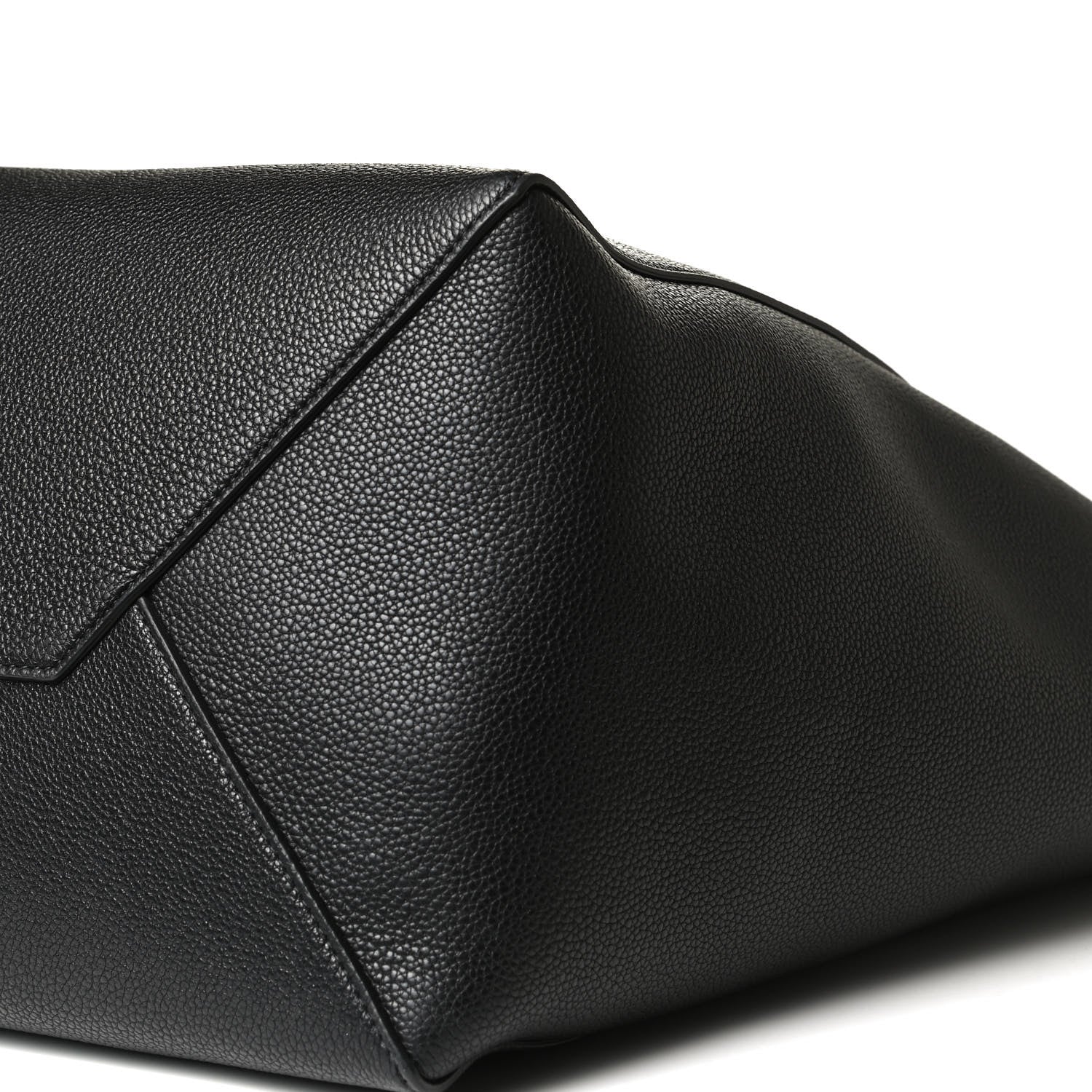 Celine Soft Grained Calfskin Medium Belt Cabas Phantom Black 9 of 9