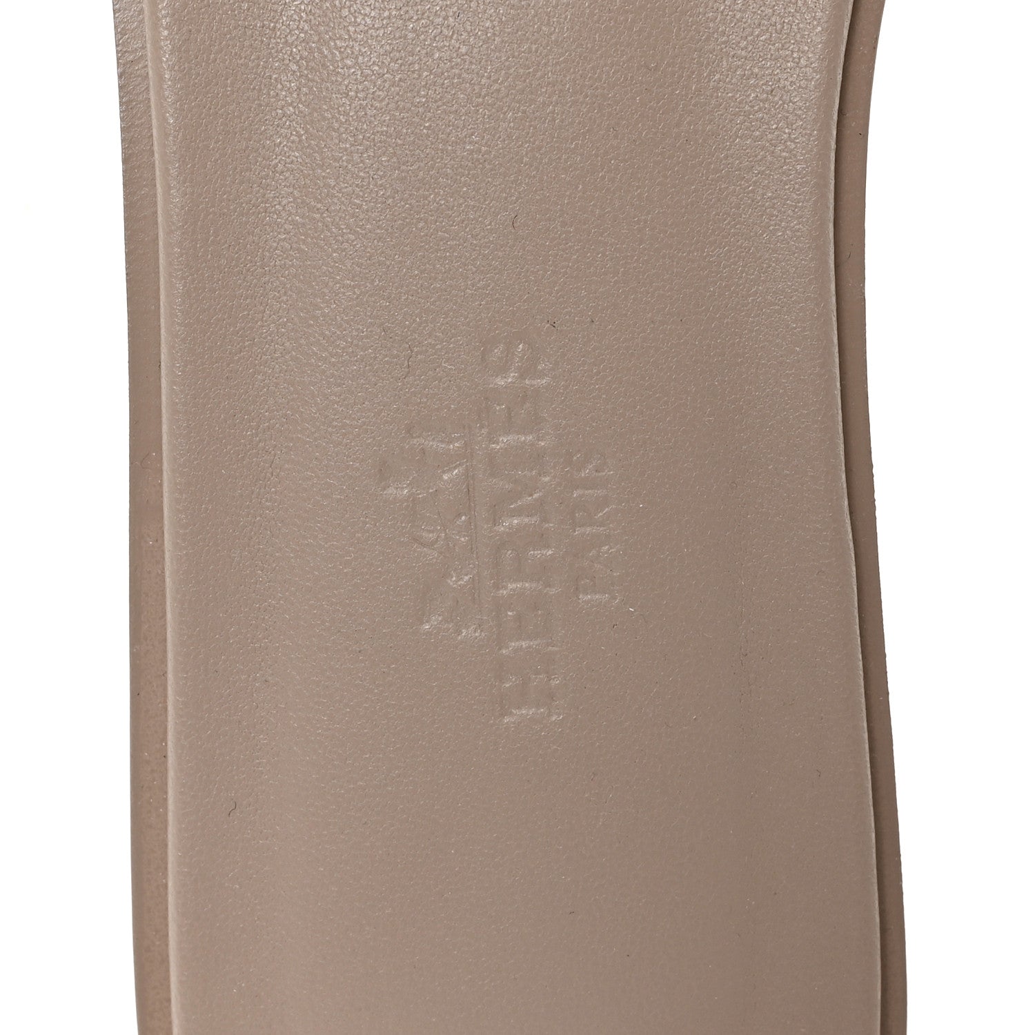 Hermes Box Calfskin Oran Sandals 37 Beige Mastic 9 of 10