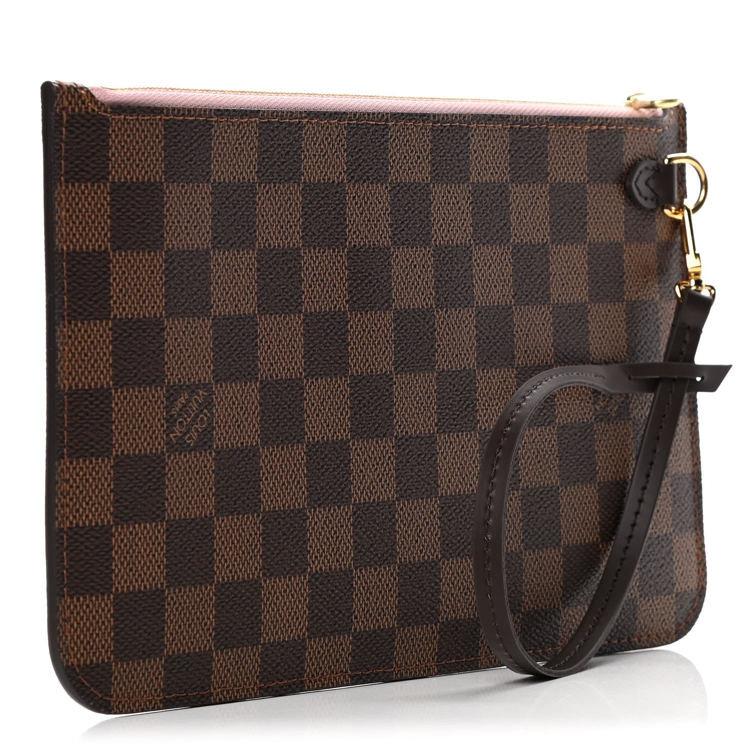 Louis Vuitton Damier Ebene Neverfull MM GM Pochette Rose Ballerine 3 of 8