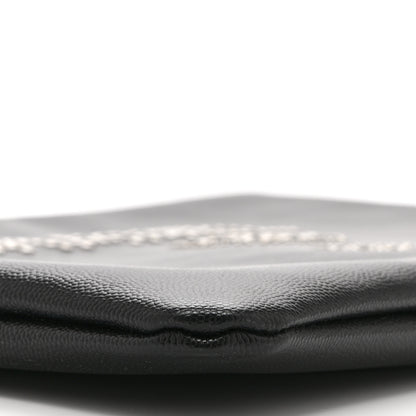 Chanel Caviar Studded Medium Deauville Pouch  Black 9 of 10