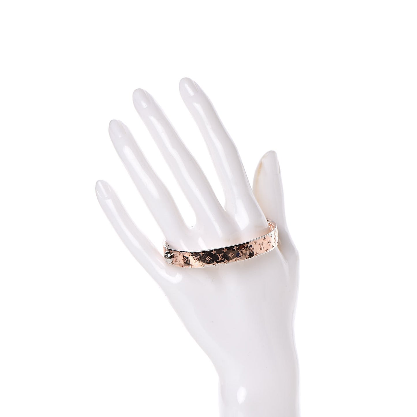 Monogram Nanogram Cuff S Pink Gold