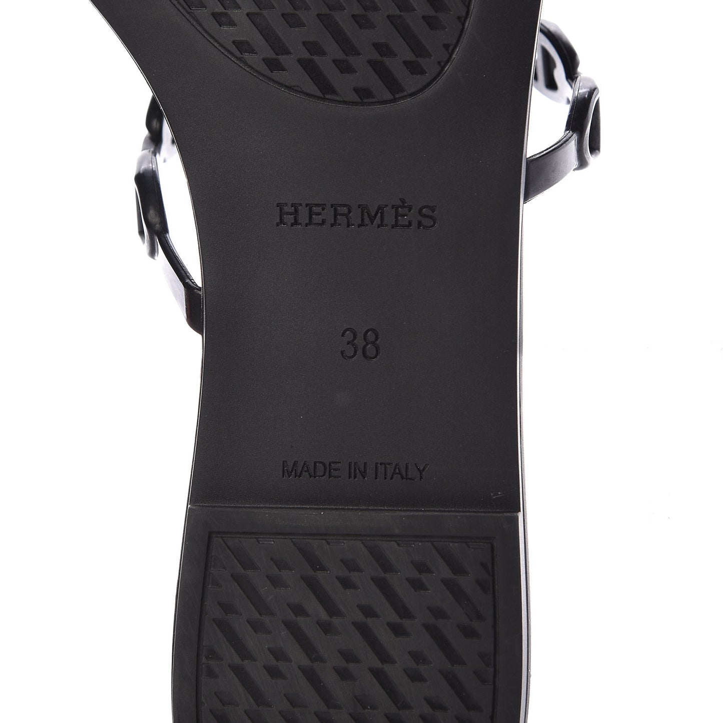 Rubber Chaine d'Ancre Rivage Sandals 38 Black