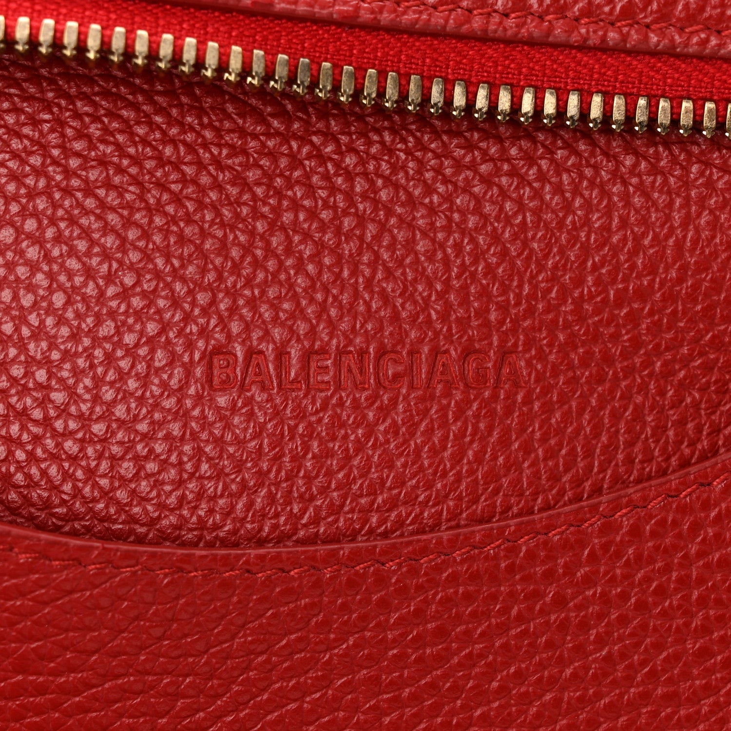 Balenciaga Grained Calfskin Neo Classic Gold Hardware S City Medium Red 6 of 10