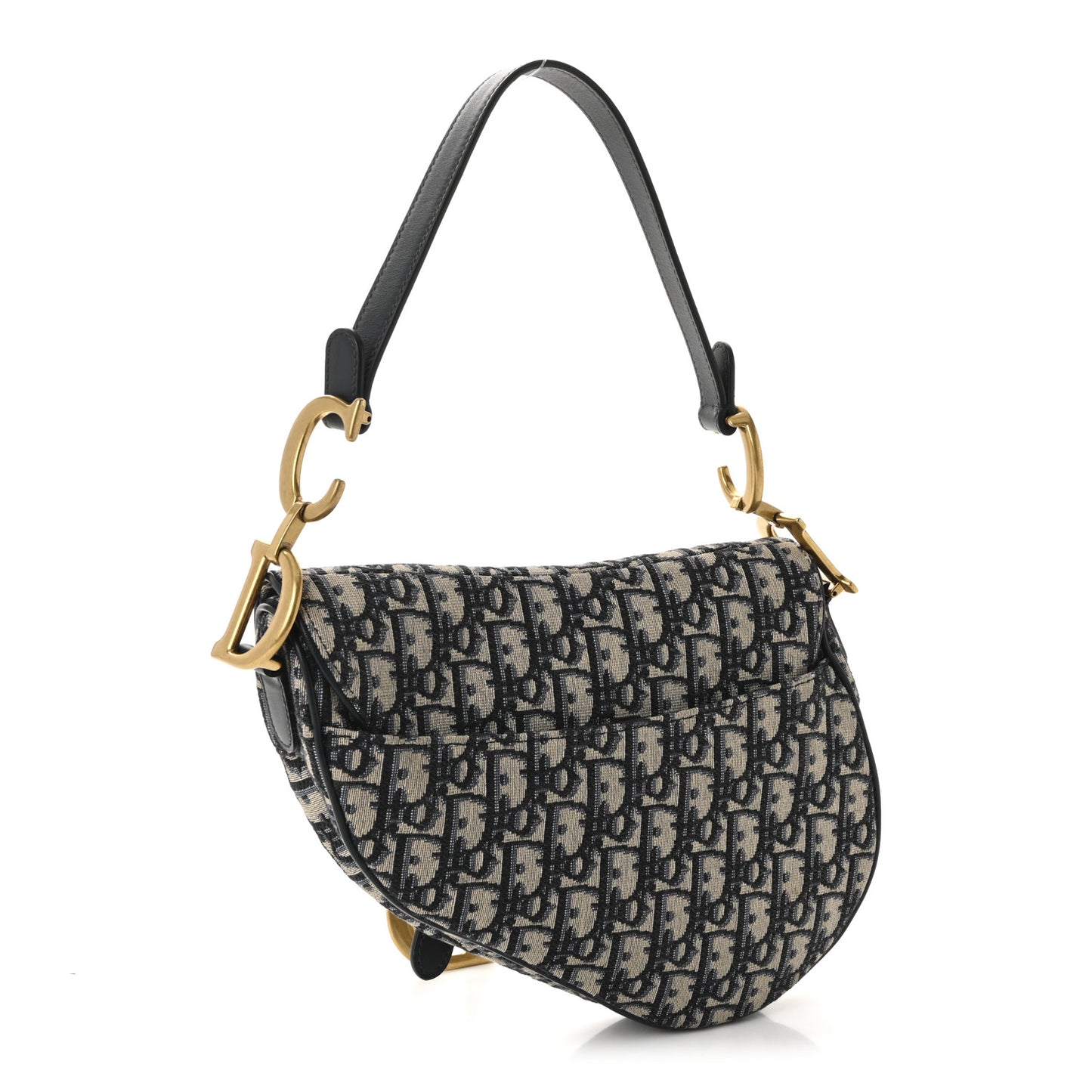 Oblique Saddle Bag Blue