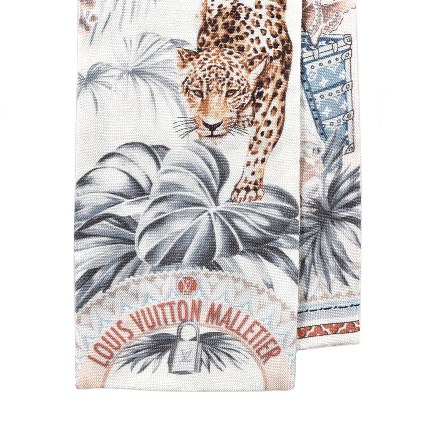 Silk Voyage Extraordinaire Bandeau Blue Grey