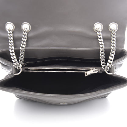 Saint Laurent Calfskin Y Quilted Monogram Medium Loulou Chain Satchel Asphalt 5 of 16