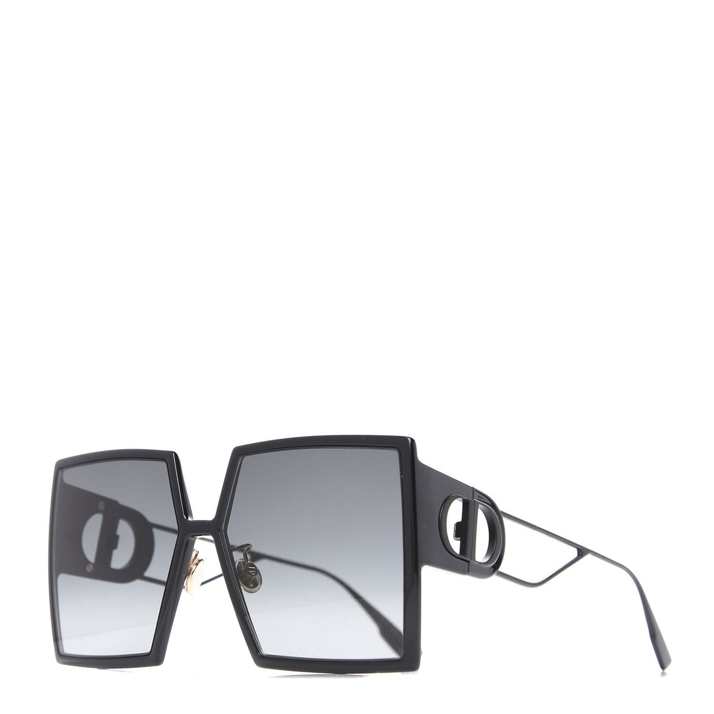 Square 30 Montaigne Sunglasses Black