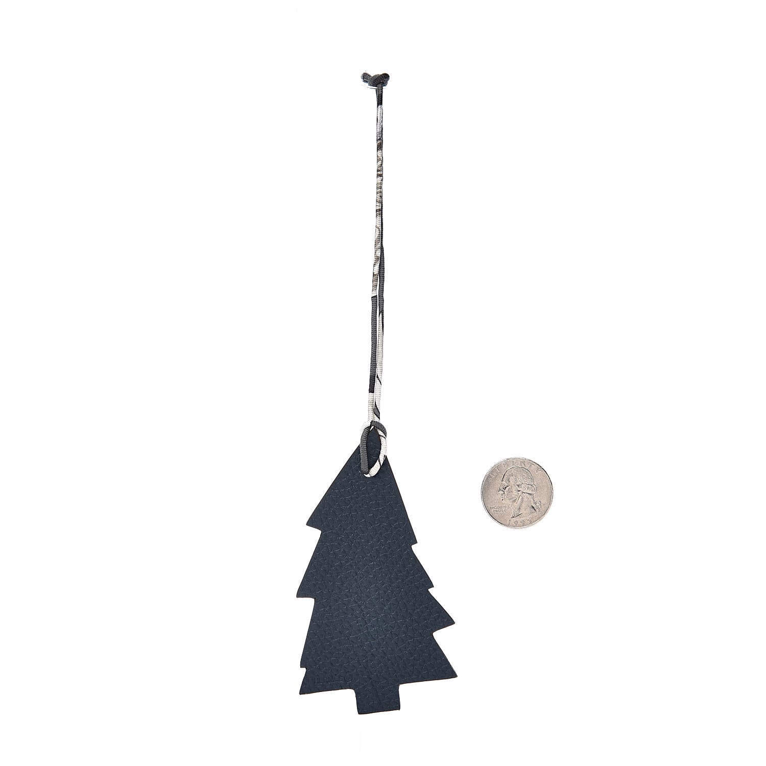 Hermes Togo Epsom Petit H Pine Tree Bag Charm Feu 2 of 4