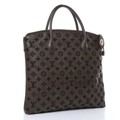 Louis Vuitton Monogram Addiction Vertical Lockit MM Brown 3 of 18