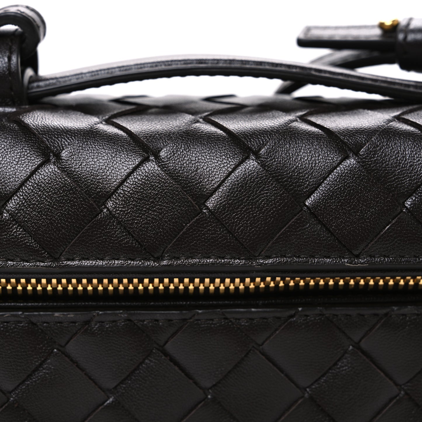 Calfskin Intrecciato Bang Bang Vanity Case Fondant