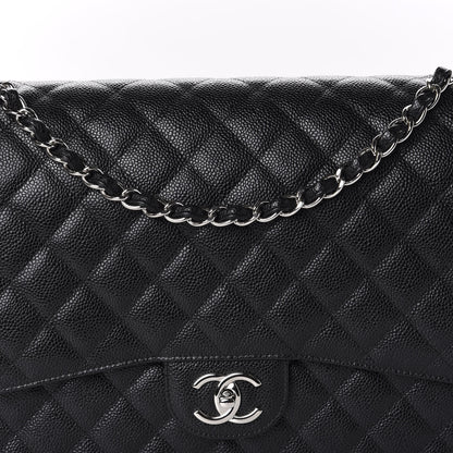 Chanel Caviar Quilted Maxi Double Flap Black 11 of 12