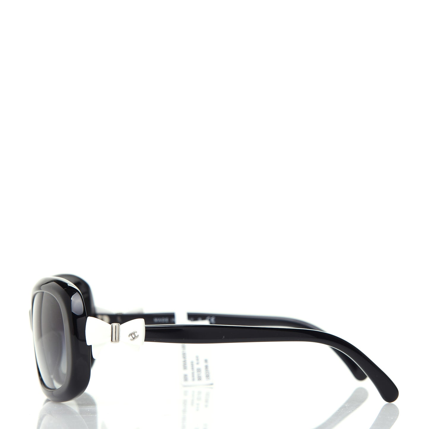 Acetate CC Bow Sunglasses 5171 Black White