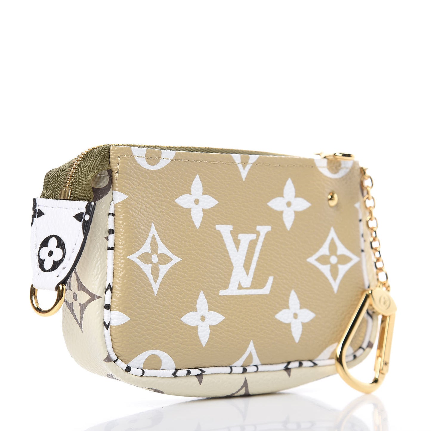 Monogram Giant Micro Pochette Accessories Kaki White
