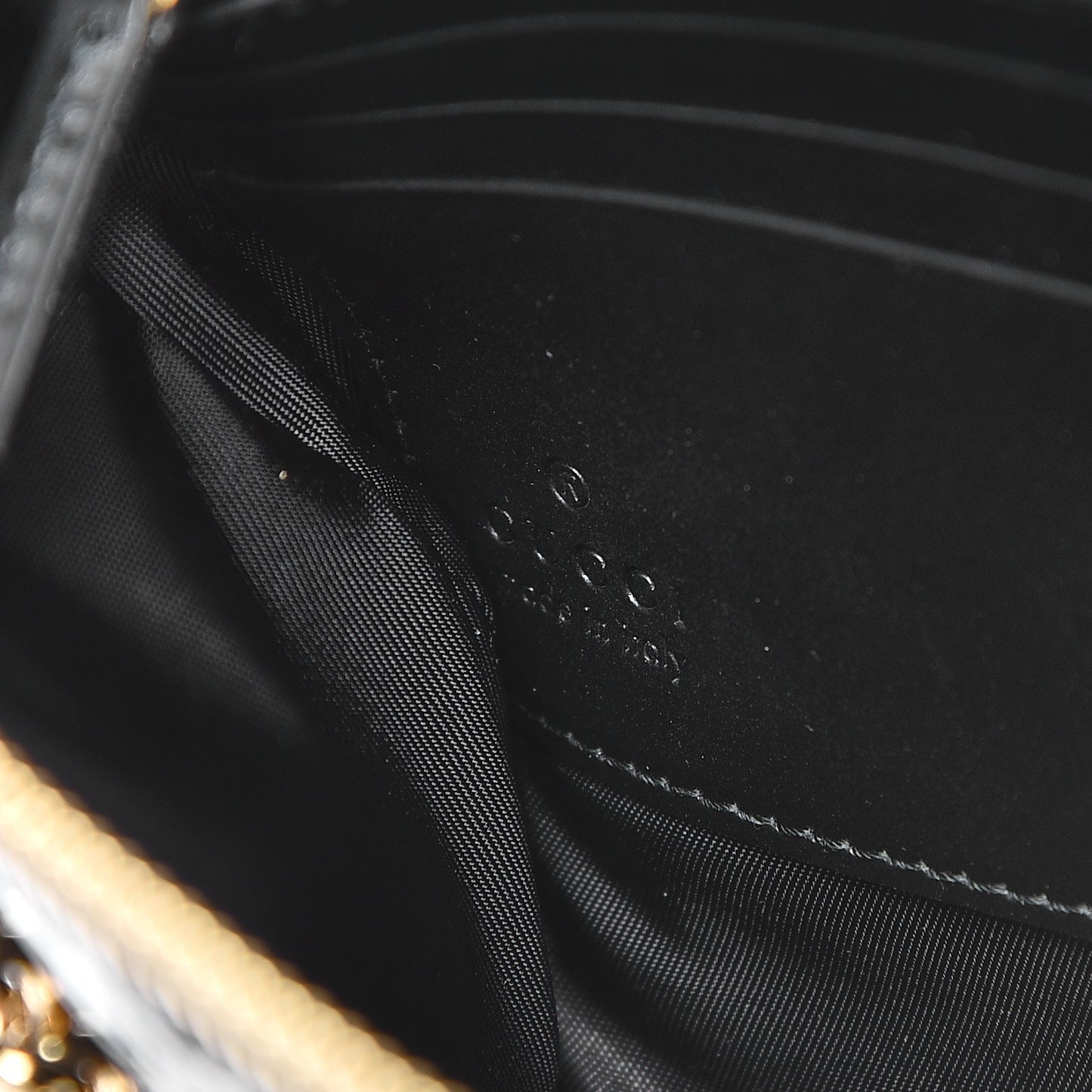 Guccissima Signature Wrist Wallet Black