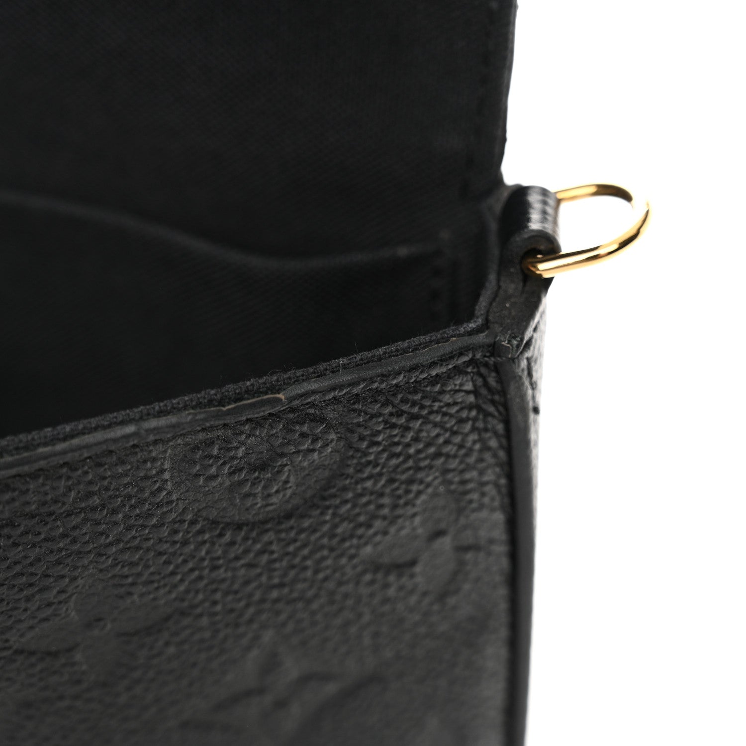 Louis Vuitton Empreinte Pochette Felicie Chain Wallet Black 12 of 17