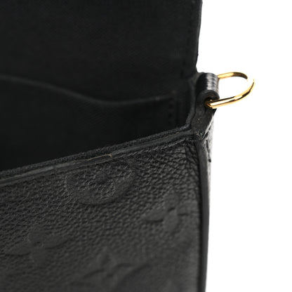 Louis Vuitton Empreinte Pochette Felicie Chain Wallet Black 12 of 17