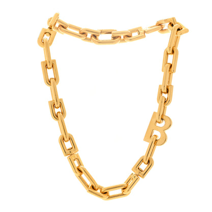 Balenciaga B Chain Necklace Gold 2 of 6