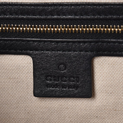 Gucci Guccissima Medium Bree Foldover Tote Black 6 of 13