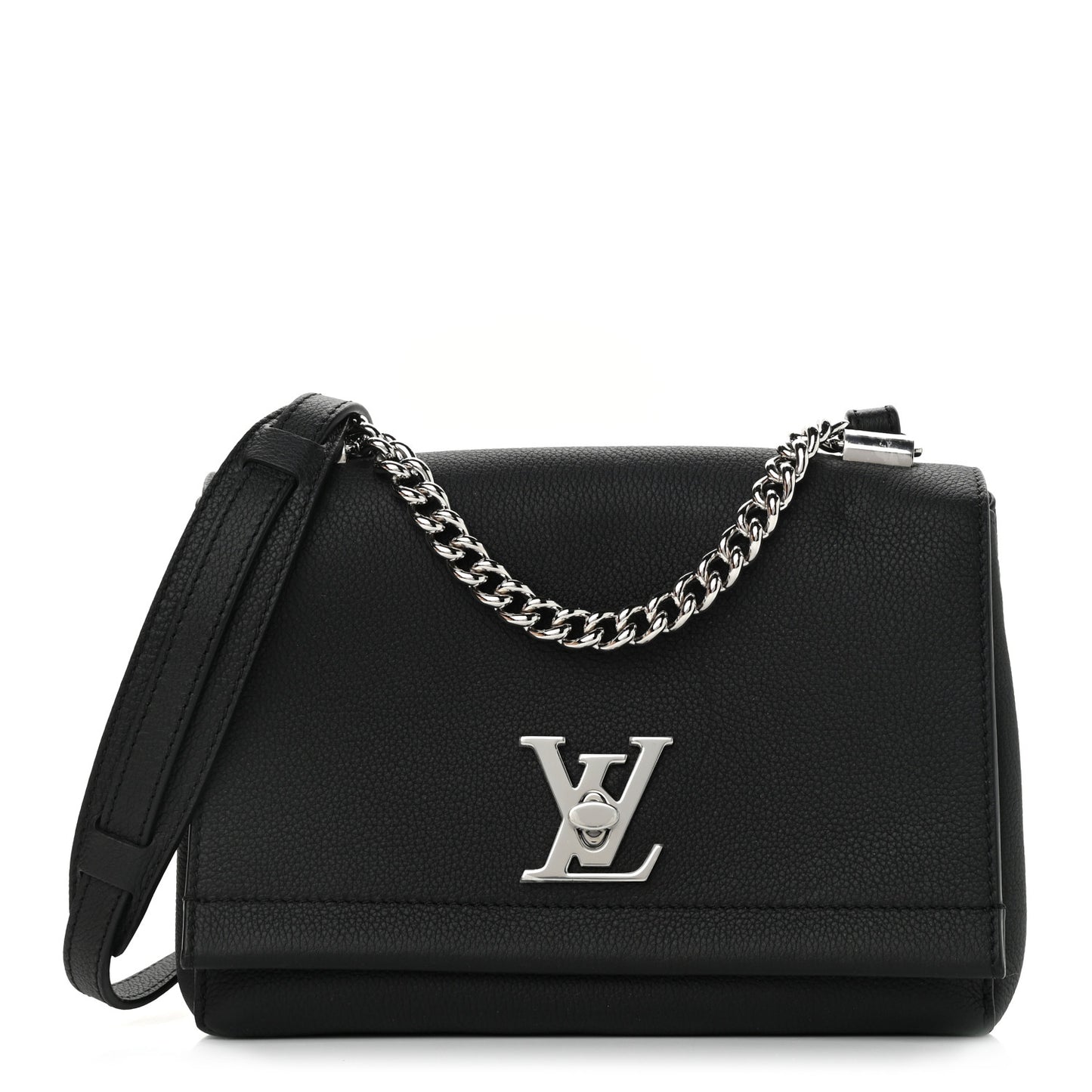 Calfskin Lockme II Chain Bag BB Black