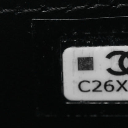 Chanel Shiny Aged Calfskin Quilted Mini Nano Kelly Shopper Black 7 of 11