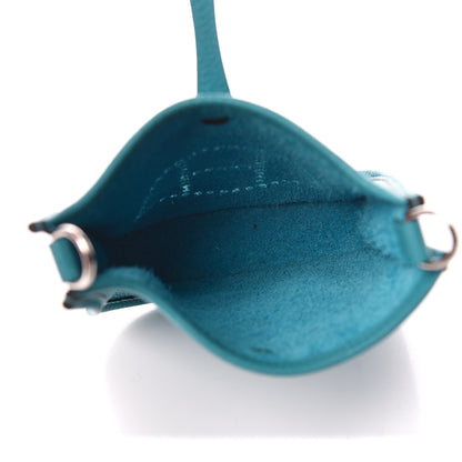 Hermes Taurillon Clemence Amazone Evelyne TPM Turquoise Colvert 5 of 11