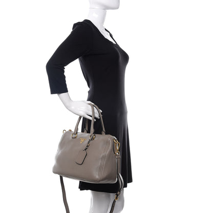 Prada Vitello Phenix Bauletto Argilla 3 of 12