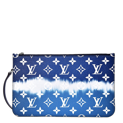 Louis Vuitton Monogram Escale Neverfull MM GM Pochette Blue 1 of 6