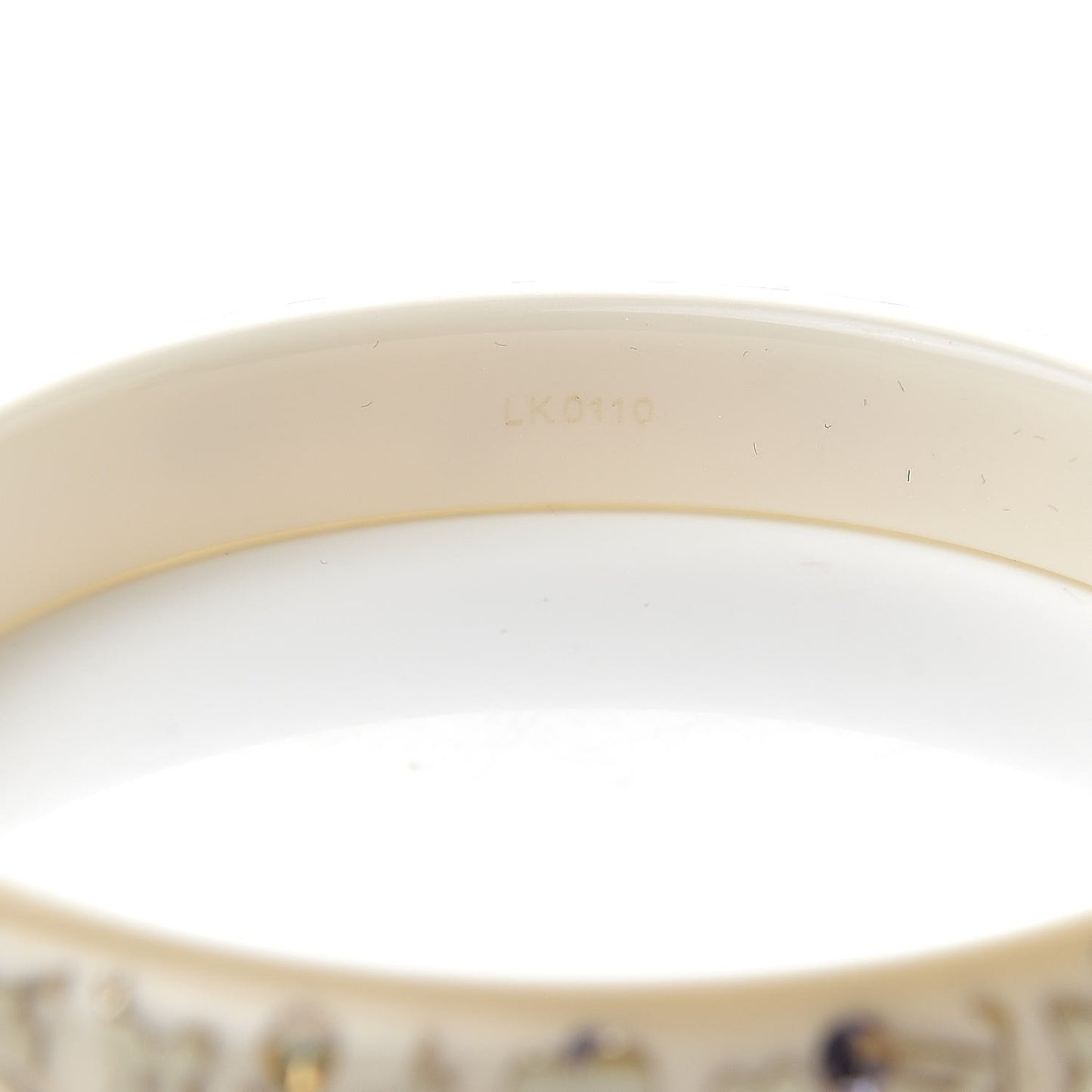 Resin Swarovski Large Inclusion Bracelet PM White