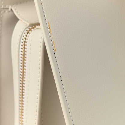 Saint Laurent Shiny Calfskin Medium Uptown Tote White 11 of 14