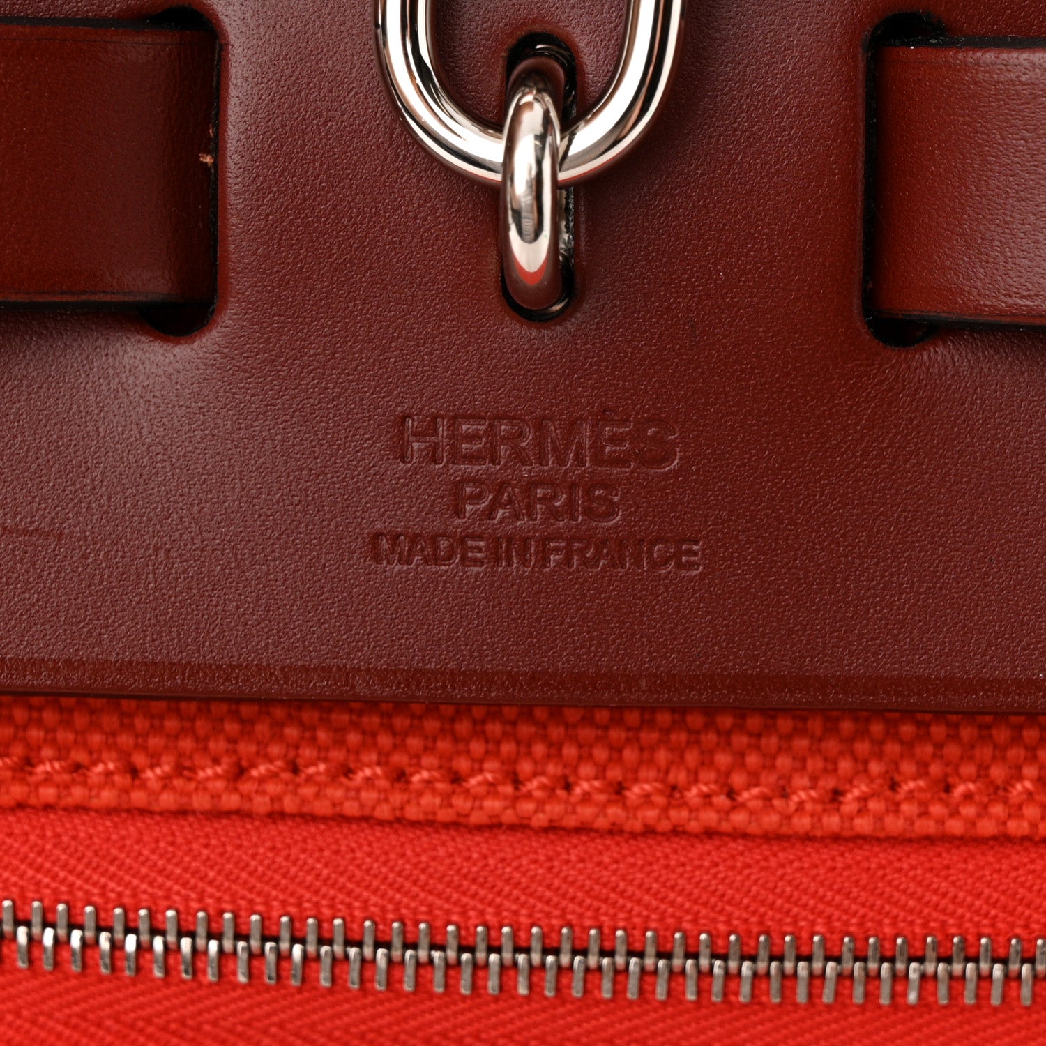 Hermes Vache Hunter Toile Herbag Zip 31 Capucine 7 of 10
