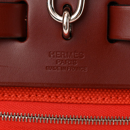 Hermes Vache Hunter Toile Herbag Zip 31 Capucine 7 of 10