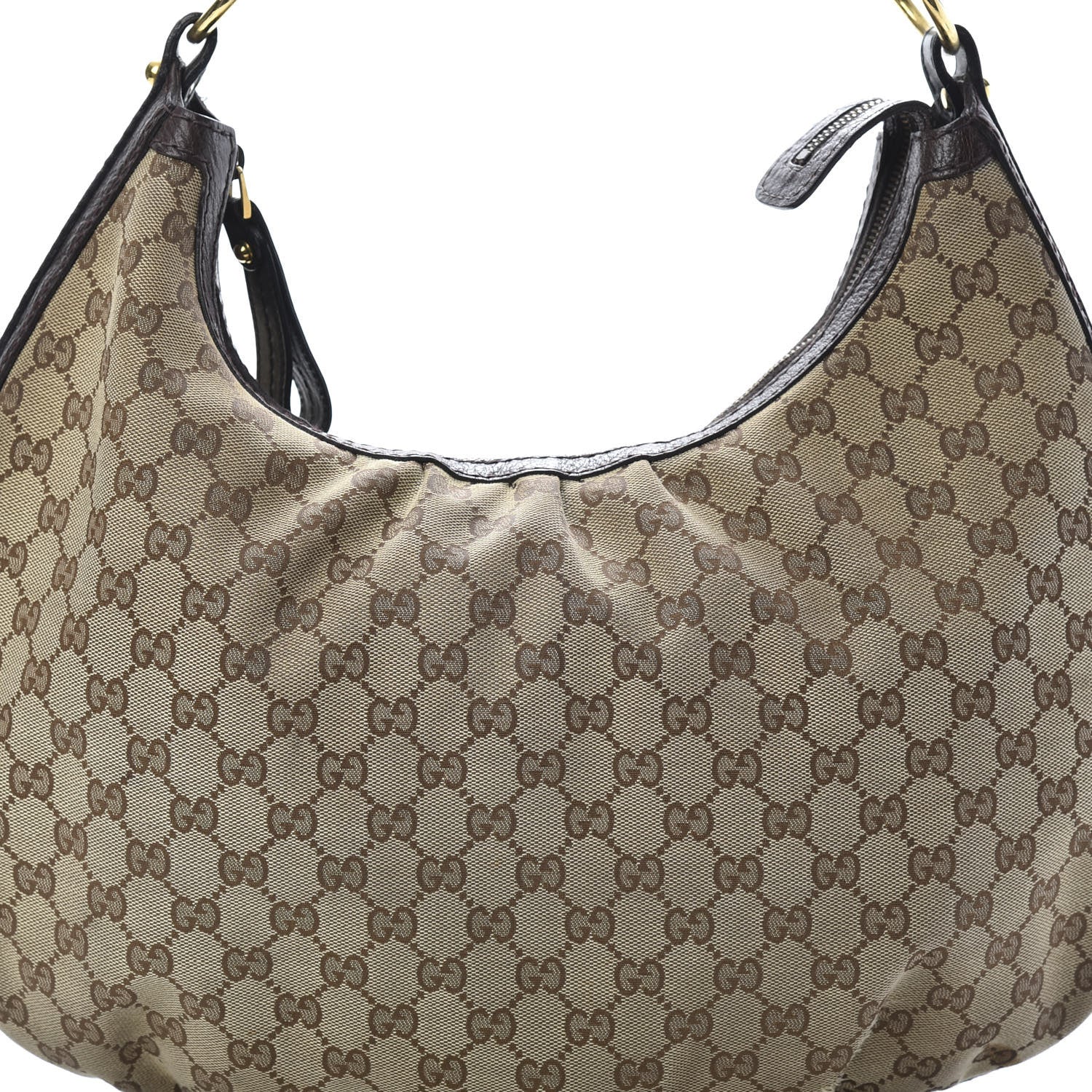 Gucci Monogram Medium Interlocking Hobo Dark Brown 9 of 18