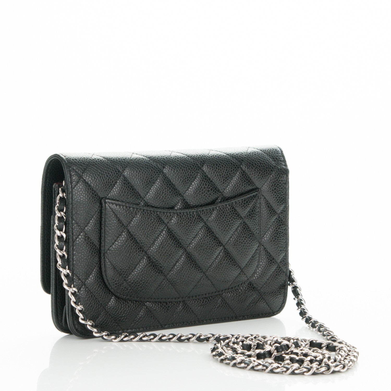 Chanel Caviar Quilted Wallet On Chain WOC Black 3 of 8