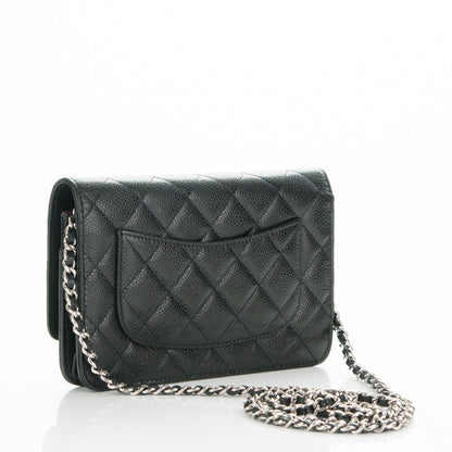 Chanel Caviar Quilted Wallet On Chain WOC Black 3 of 8