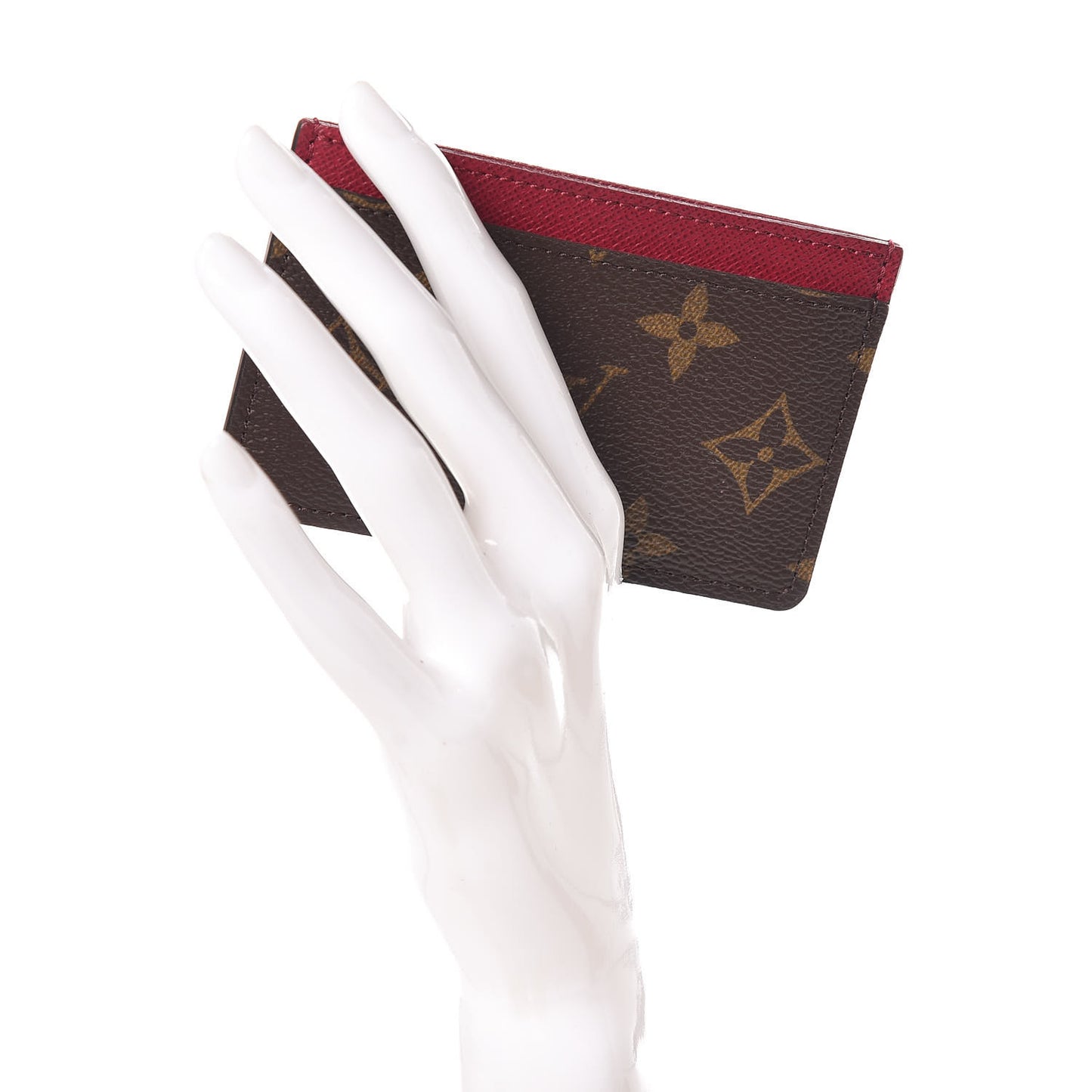 Monogram Card Holder Fuchsia