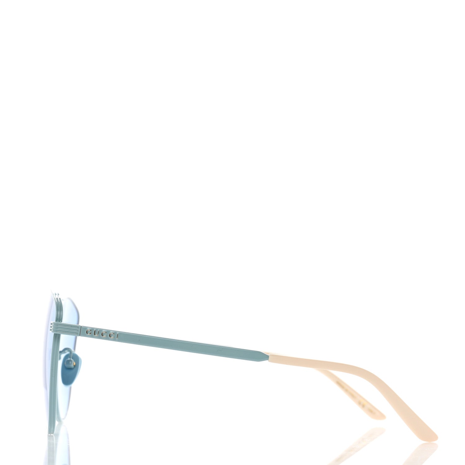 Gucci Metal Cat Eye GG0807SA Sunglasses Pale Blue 3 of 8