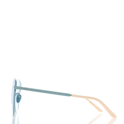 Gucci Metal Cat Eye GG0807SA Sunglasses Pale Blue 3 of 8